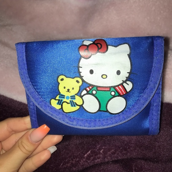 HELLO KITTY ROYAL BLUE VINTAGE WALLET - Picture 9 of 9